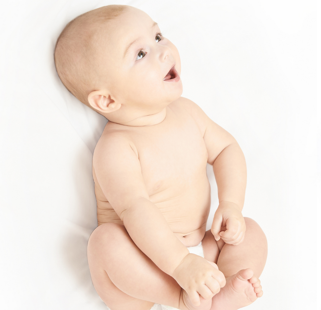 Stoffwindeln sind gut für Babyhüften!