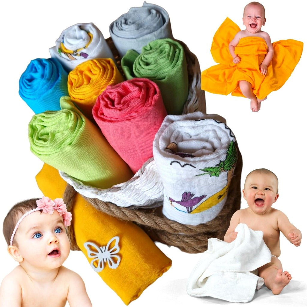 Baby Mullwindeln Spucktücher - 7 Pack