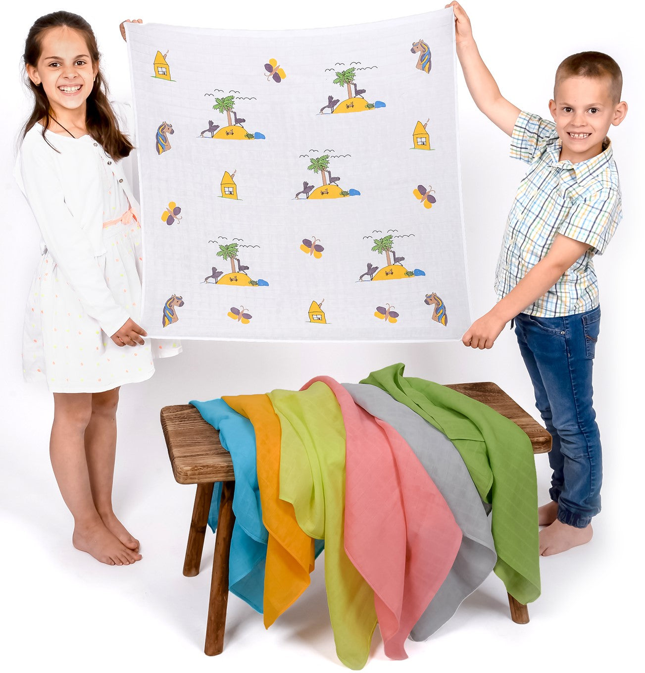 Baby Mullwindeln Spucktücher - 7 Pack
